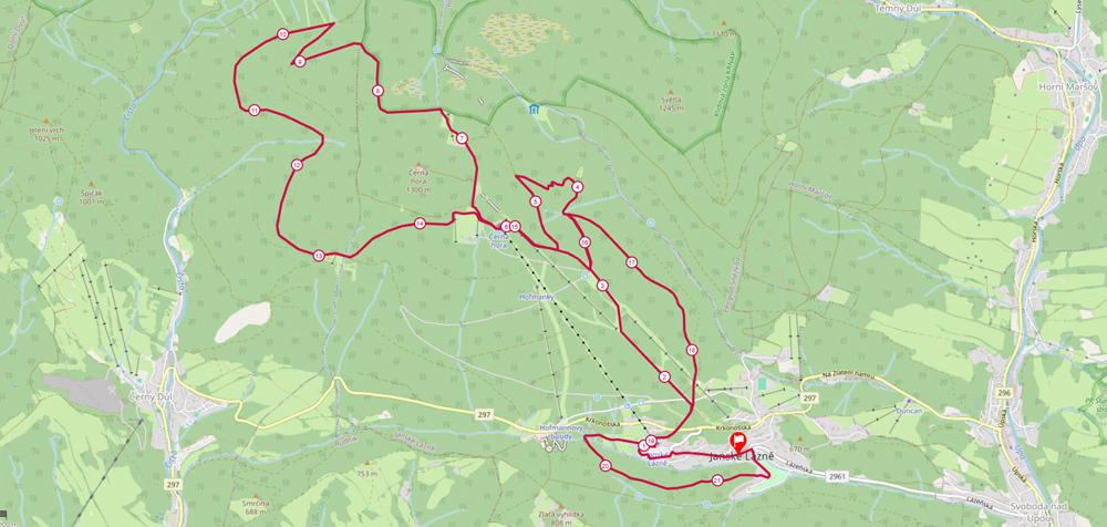 Up/Downhill race W/M mapa