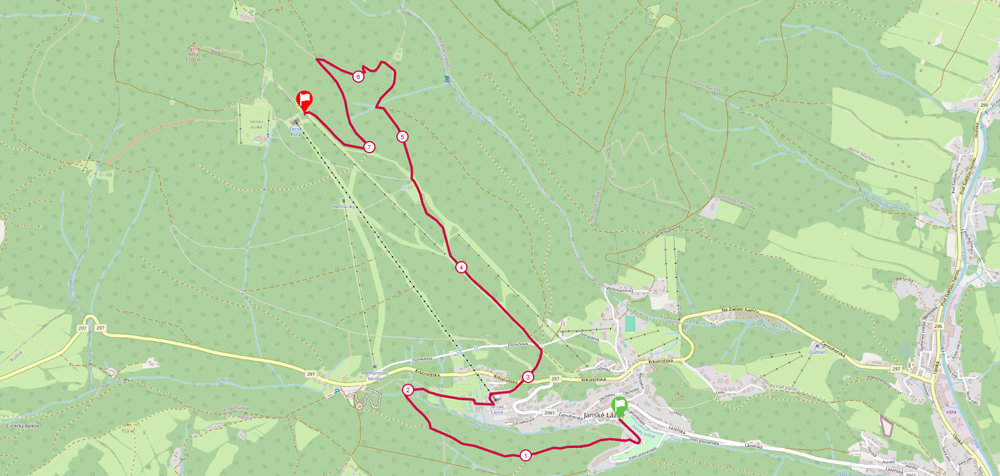 Up/Downhill race W/M mapa