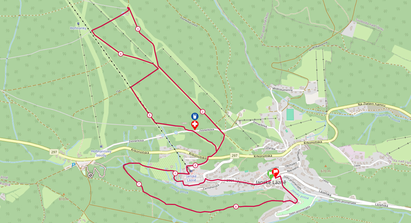 Up/Downhill race W/M mapa